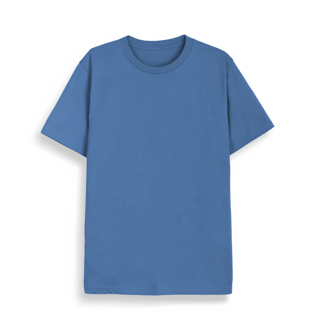 Bright Blue Printed T-shirt Front